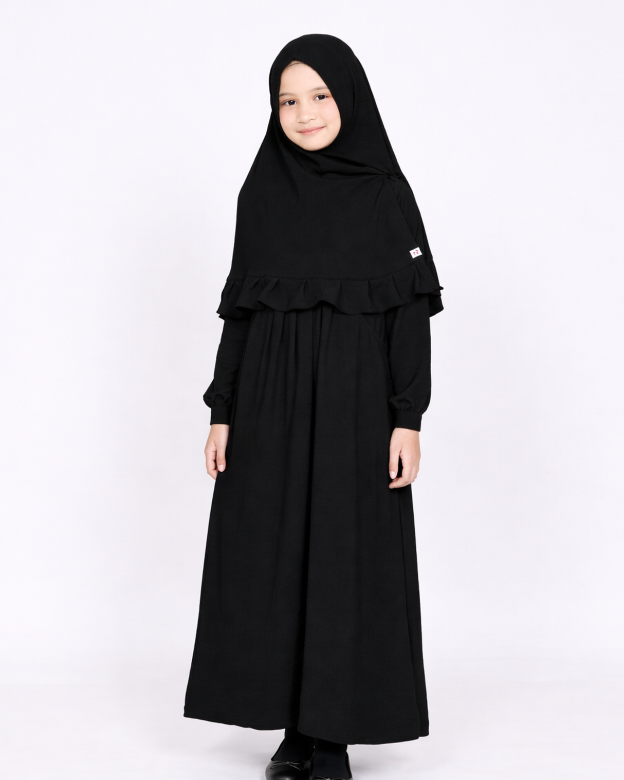 ABAYAKIDS-KASIH-BLACK-HIJABHEELA