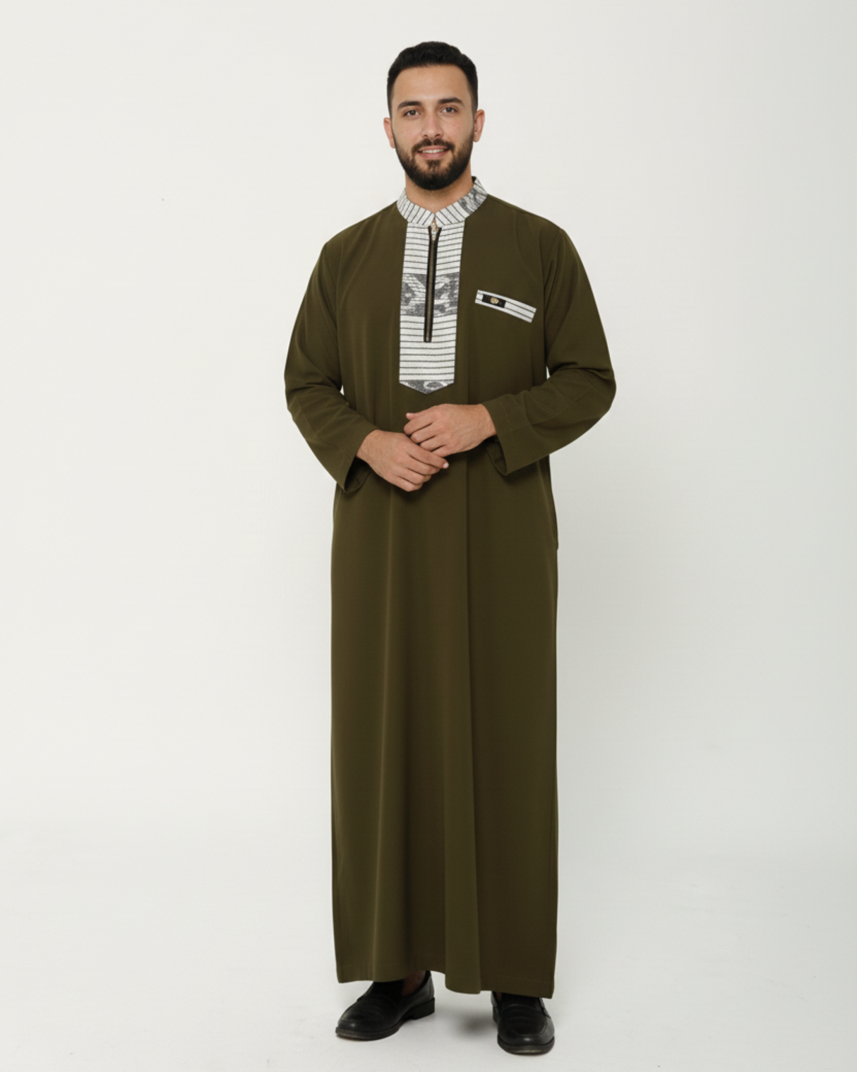 Olive Green Qamis - Father