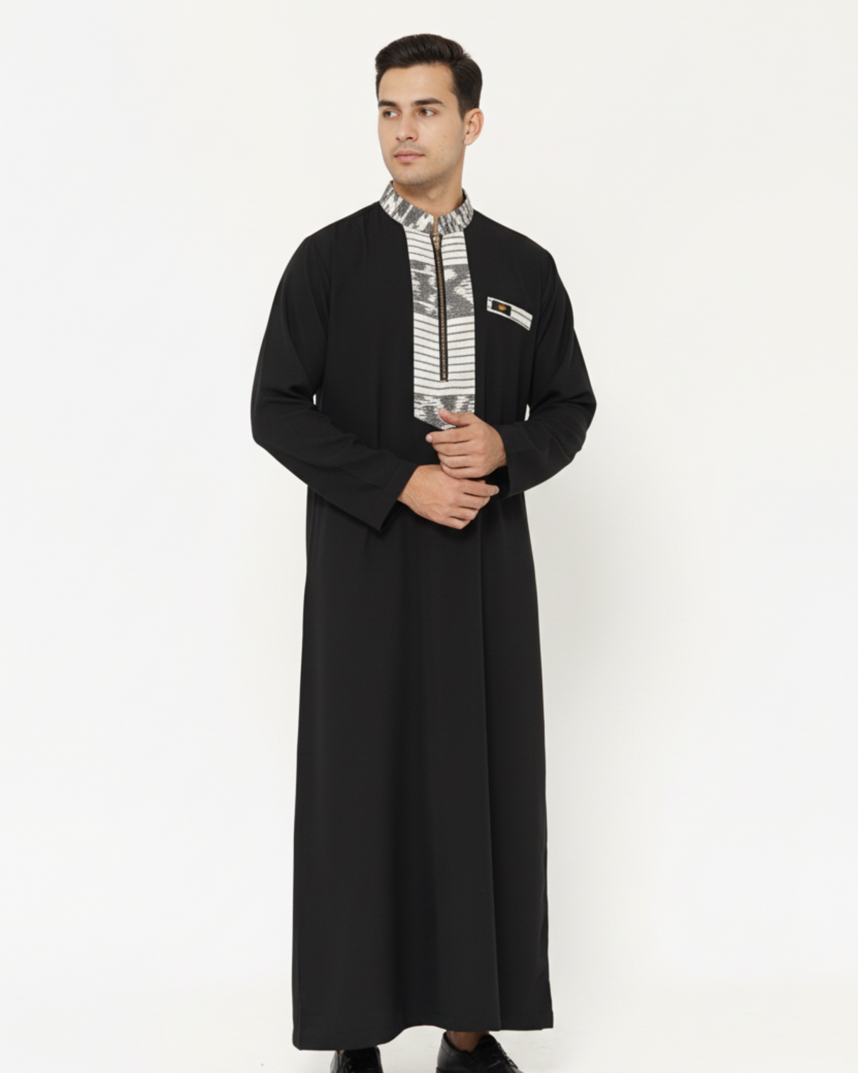 Black Qamis on Model