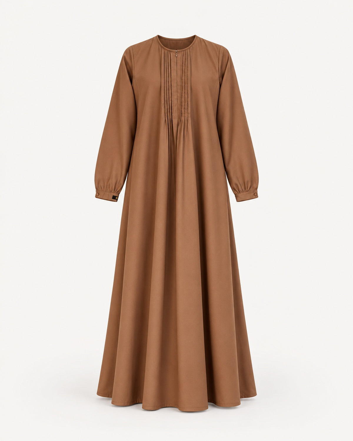 Abaya Eida Karamel – vooraanzicht zonder model – Hijab Heela