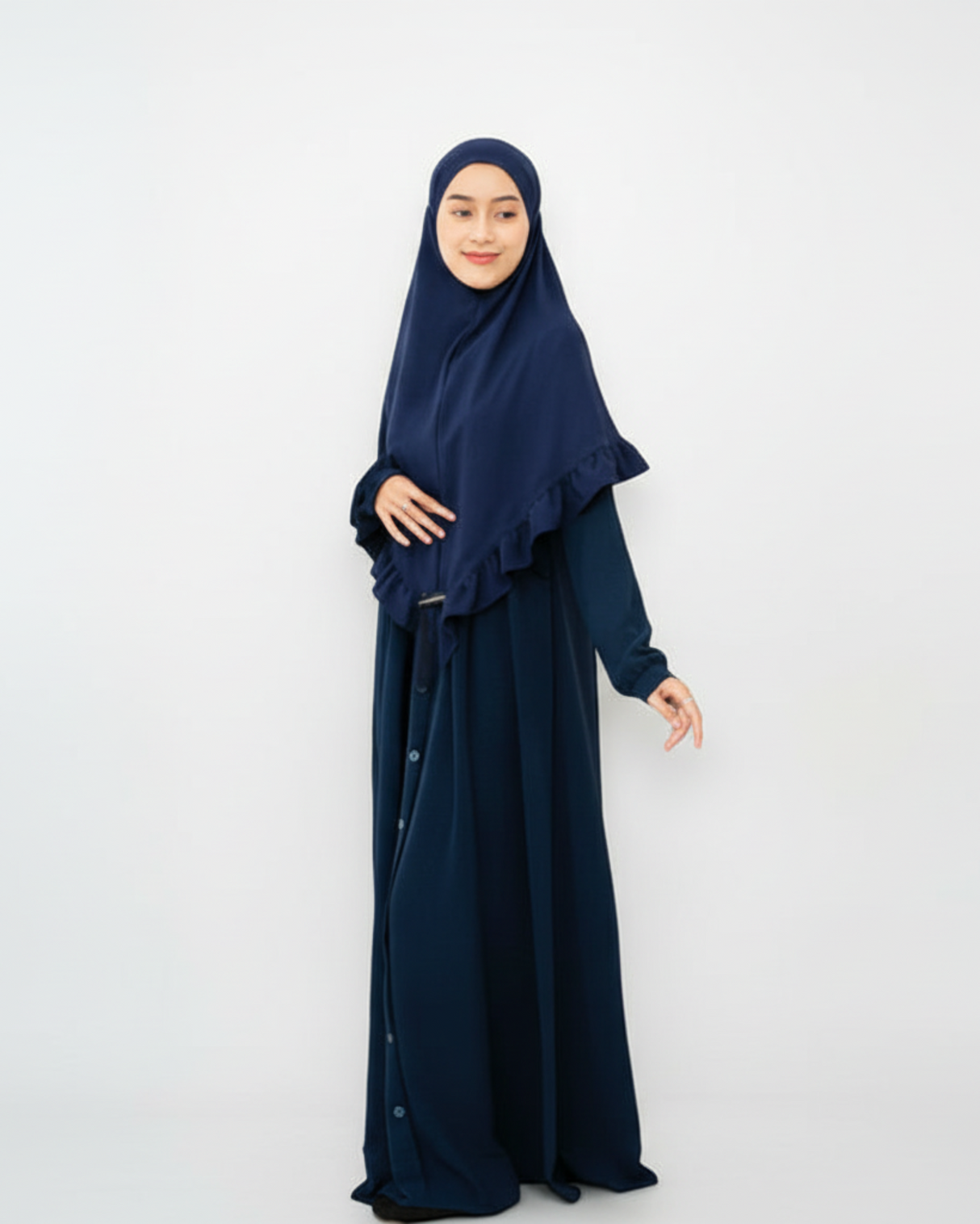 Abaya Komotini Navy hijabheela