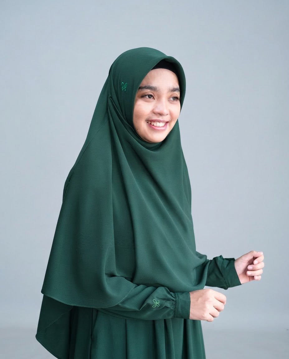 Khimar Dames – Amaninaja van Hijab Alila, productfoto 4. De afgebeelde abaya is niet inbegrepen.
