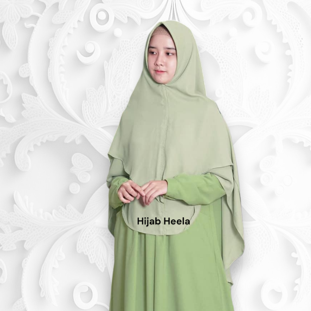 Khimar Dames – Fitri zacht kapje van Hijab Alila, productfoto 9. De afgebeelde abaya is niet inbegrepen.