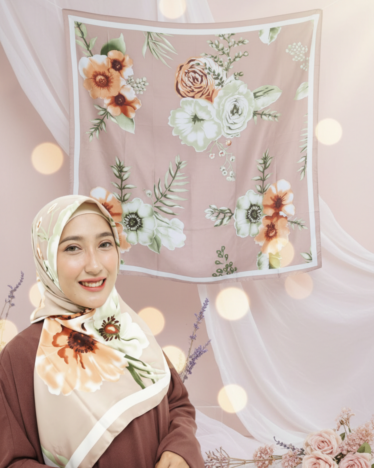 Scarf Alya Blossom - Elegant