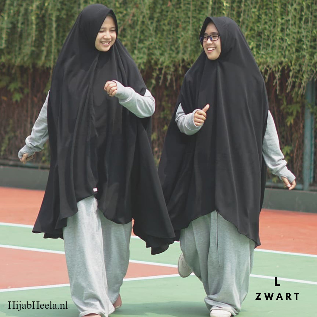 Khimar Dames – Siera van Hijab Alila, productfoto 4. De afgebeelde abaya is niet inbegrepen.