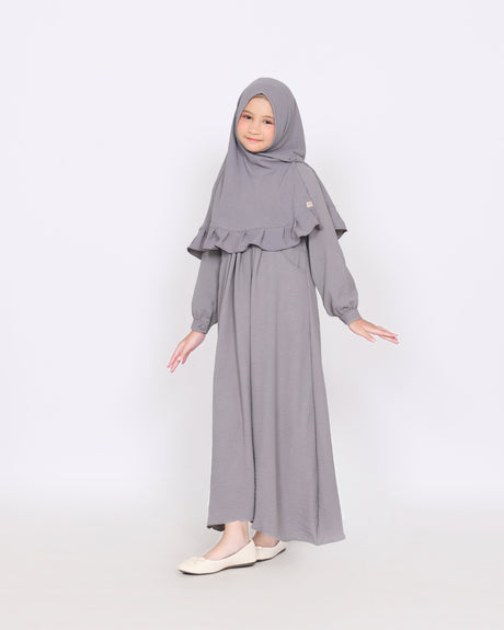 ABAYAKIDS KASIH GREY HIJABHEELA