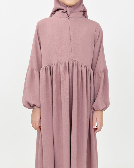 AbayaHanah dustypink detail hijabheela