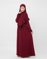 Abaya Komotini Maroon hijabheela