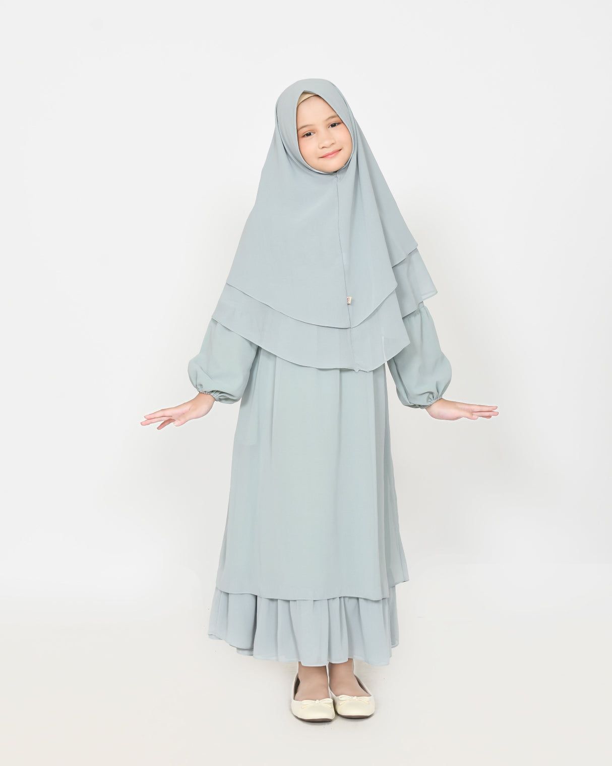 Abayakids-Noura  mint green-Hijabheela