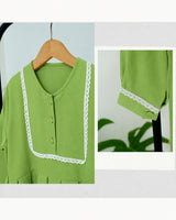 Abayakids Salamah green detail clean Hijab Heela