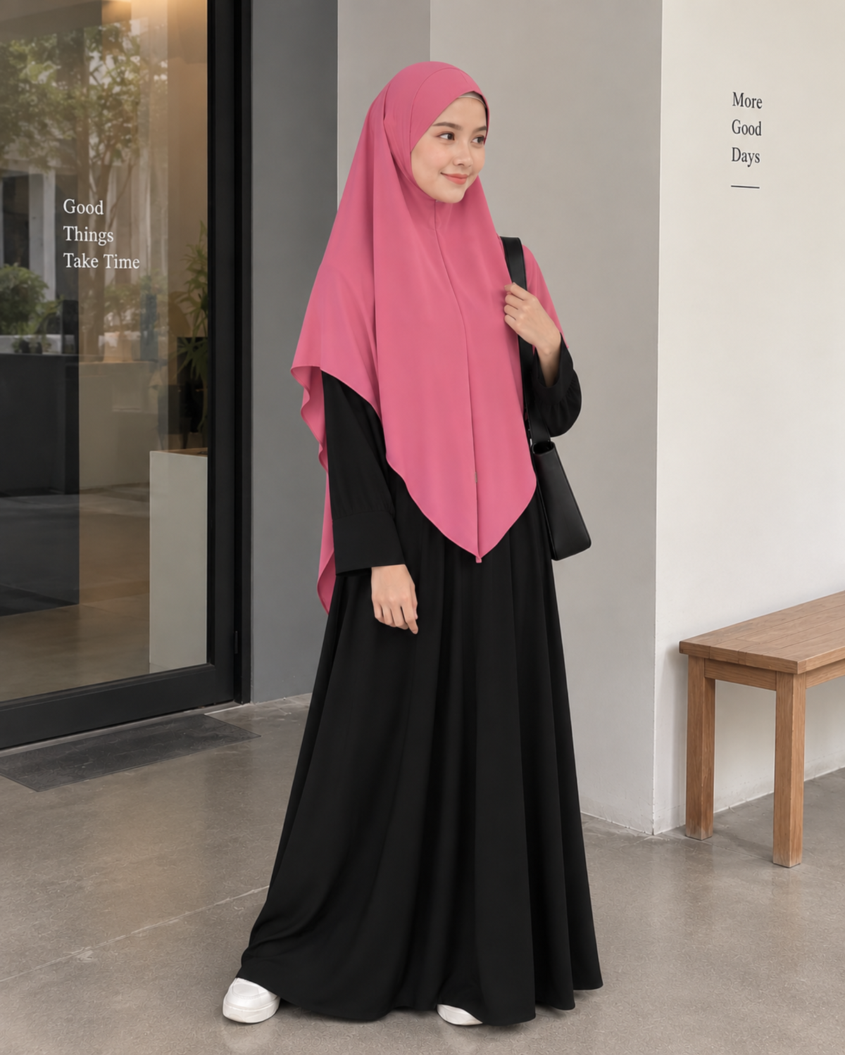 Khimar inaya pink dw hijabHeela