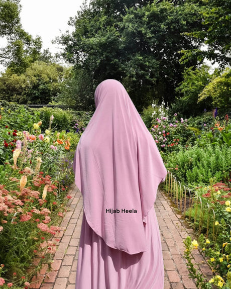 Khimar kids Sherly dusty pink HIjabHeela