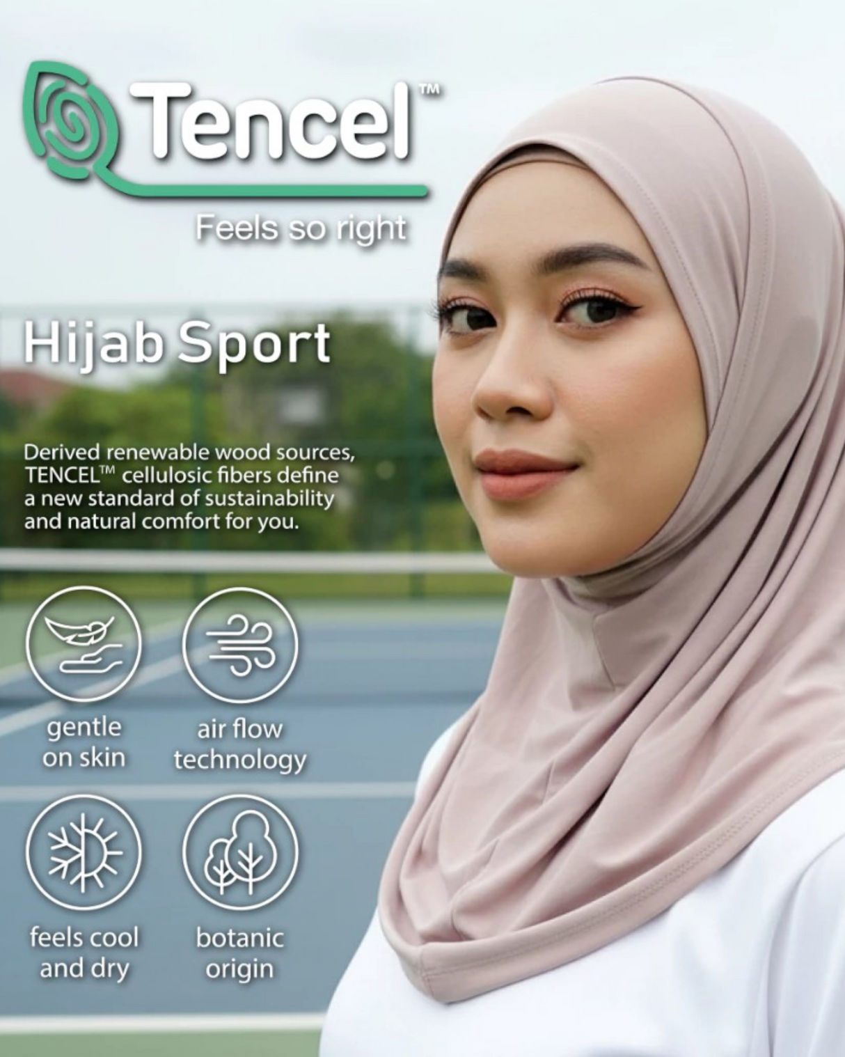 Khimar Sport Malay – Tencel™