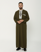 Olive Green Qamis - Father