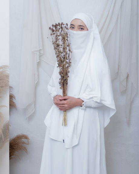 Khimar White - minimalistisch