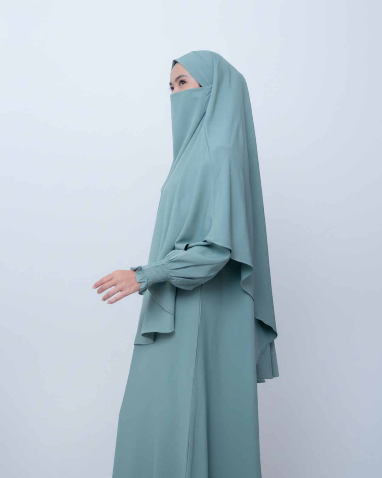 Khimar Green Sage - minimalistisch