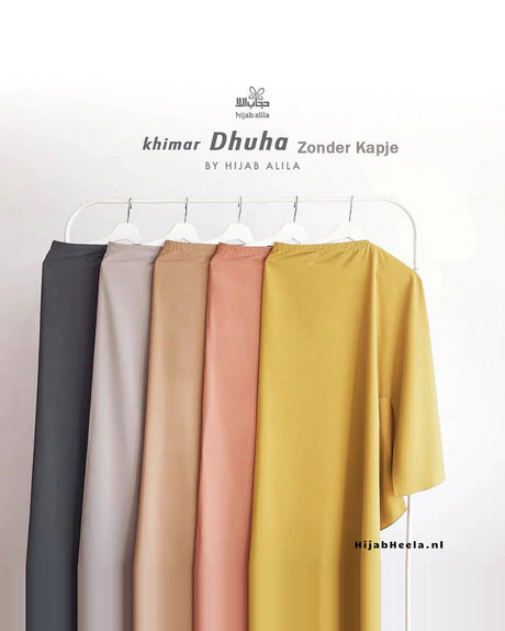Khimar Dhuha zonder kapje – kleurvoorbeelden – Hijab Heela