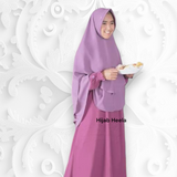 Khimar Dames – Fitri zacht kapje van Hijab Alila, productfoto 6. De afgebeelde abaya is niet inbegrepen.