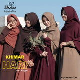 Khimar Dames – Hari – Zacht Kapje van Hijab Alila, productfoto 1. De afgebeelde abaya is niet inbegrepen.