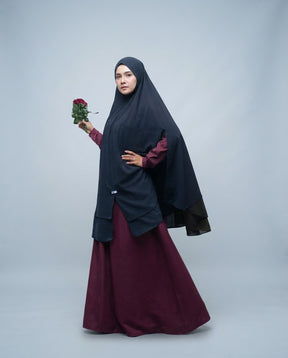 Khimar Dames – Khaliza van Hijab Heela, productfoto 1. De afgebeelde abaya is niet inbegrepen.