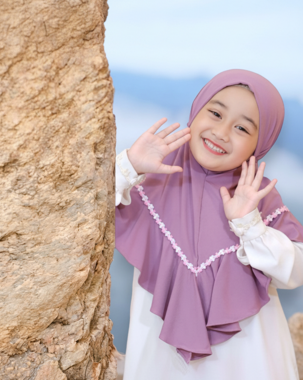 Khimar Kids - Purple Outdoor