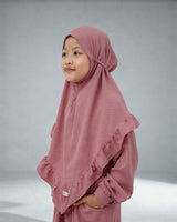 Khimar Komotini voor meisjes van Jazz-stof – Hijab Heela