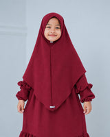 Khimar Saskia voor meisjes – maroon – Hijab Heela