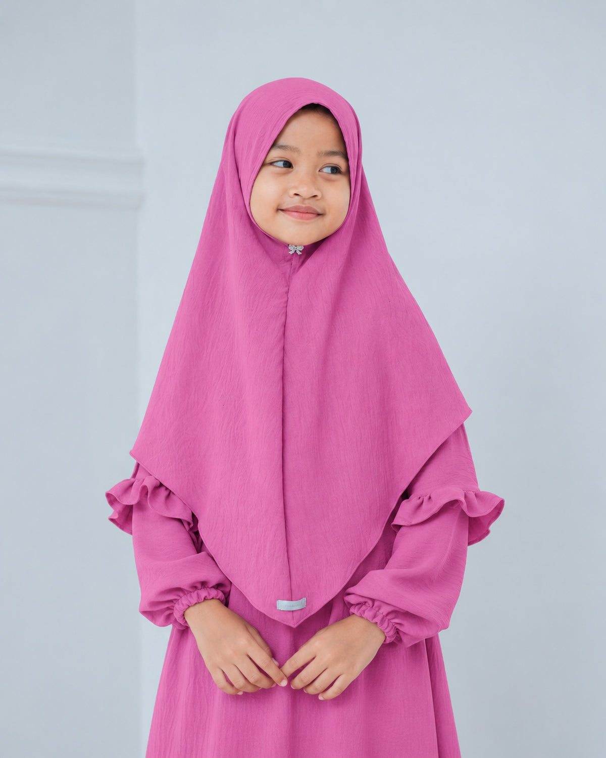 Khimar Saskia voor meisjes – pink – Hijab Heela