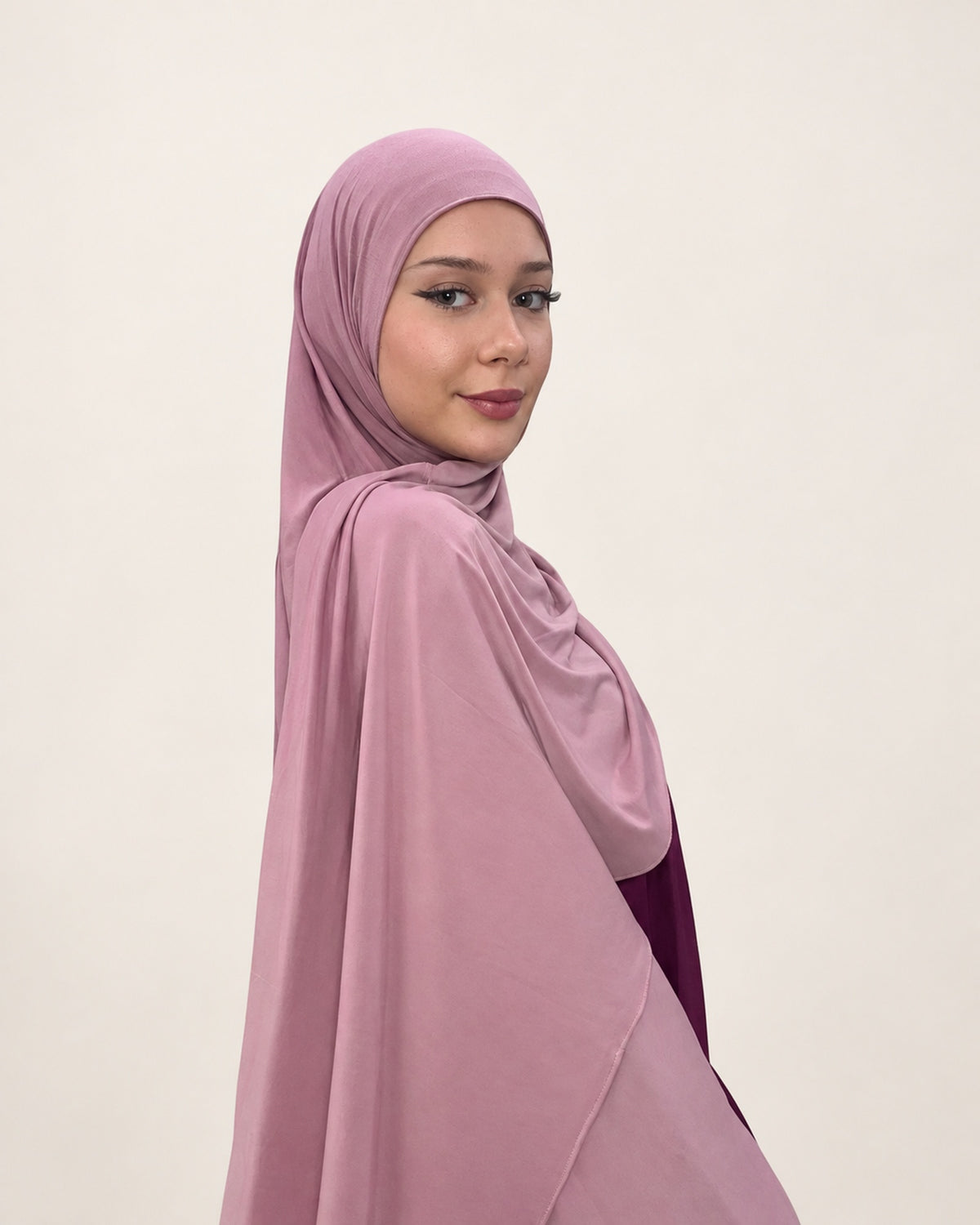 Pasmina Instant Bella Jersey – dusty pink – Hijab Heela