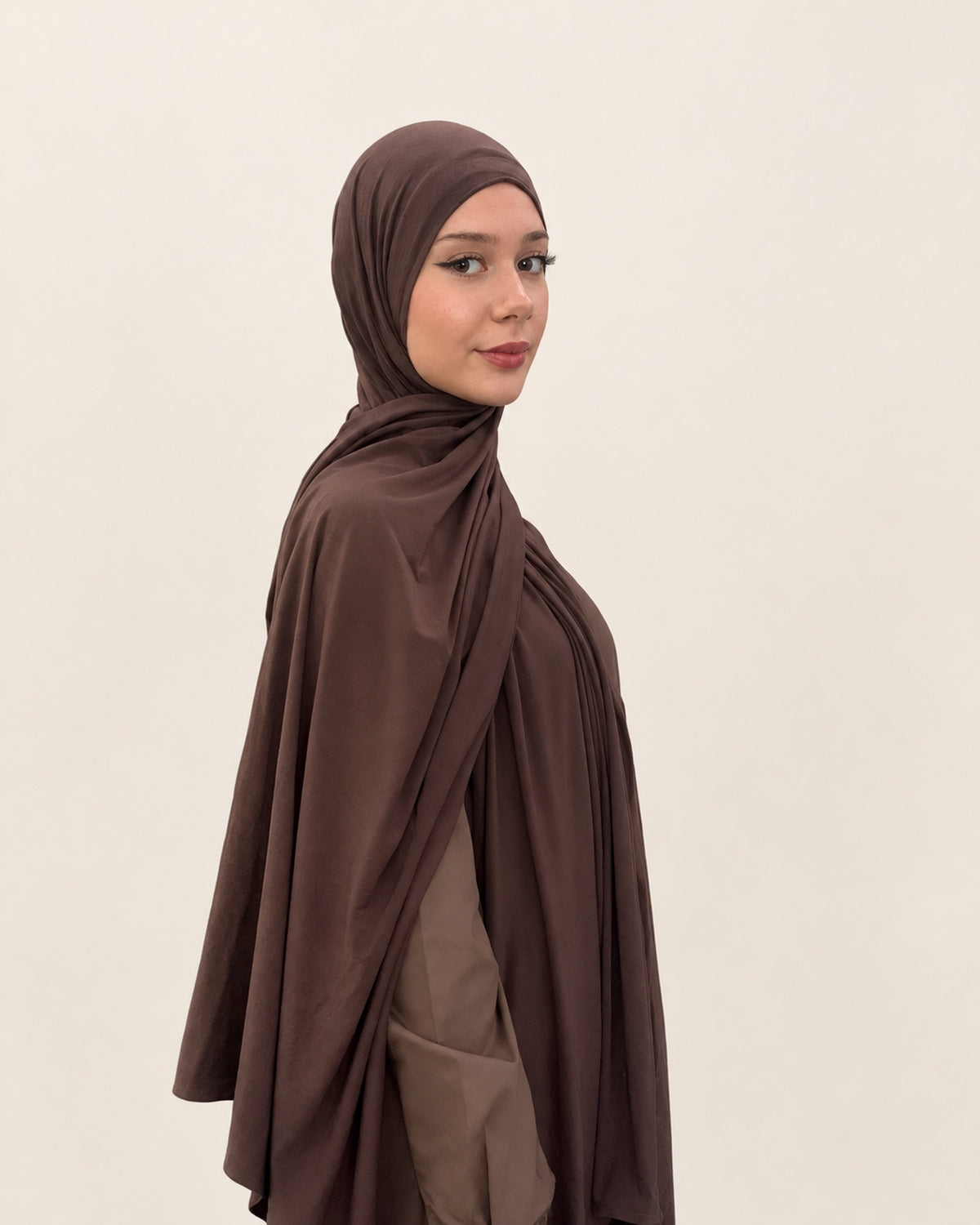 Pasmina Instant Bella Jersey – mocca – Hijab Heela
