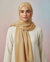 Pasmina Mizara on model - Mustard