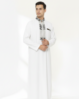 White Qamis on Model