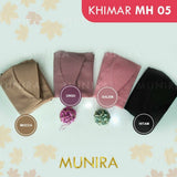 Khimar Dames – MH05 zacht kapje van Munira, productfoto 8. De afgebeelde abaya is niet inbegrepen.