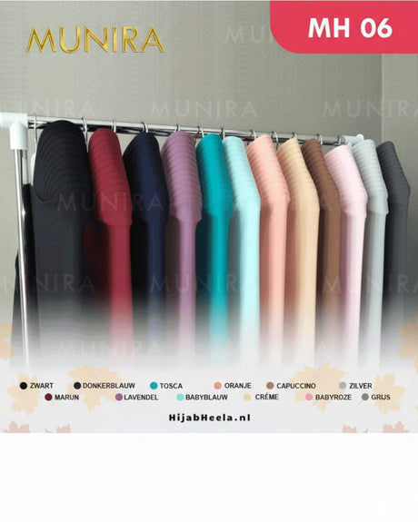 Khimar Dames – MH06 van Munira, productfoto 3. De afgebeelde abaya is niet inbegrepen.