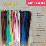 Khimar Dames – MP03 zonder Kapje van Munira, productfoto 3. De afgebeelde abaya is niet inbegrepen.