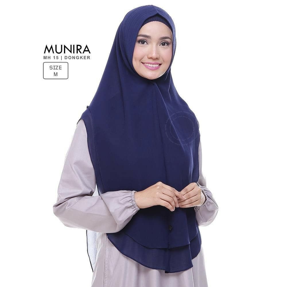 Khimar dames – Samira van Munira, productfoto 3. De afgebeelde abaya is niet inbegrepen.