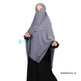 Khimar Dames – Shofa ( Zonder Niqob) van Alsyahra, productfoto 6. De afgebeelde abaya is niet inbegrepen.